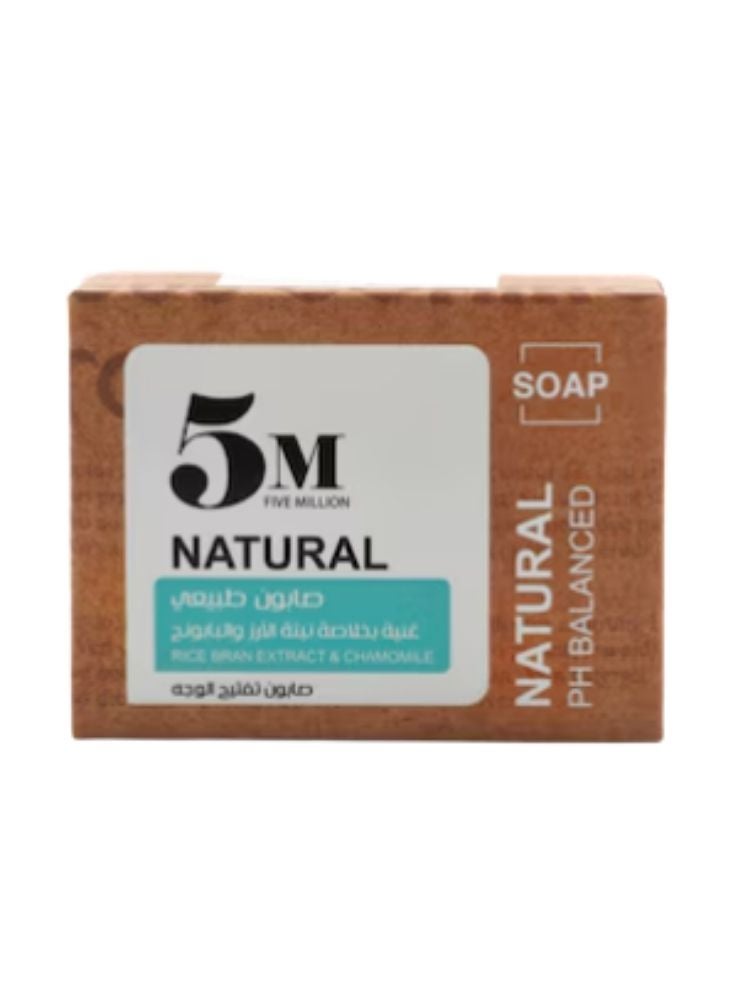 5 MILLION 5M Natural Rice Bran & Chamomile Soap for Soft & Calm Skin - Image 1